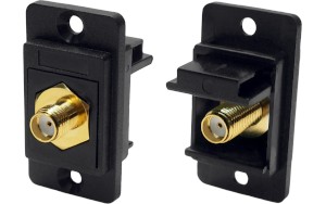 SMA female-to-female front-mounting SLIM plastic feedthrough socket