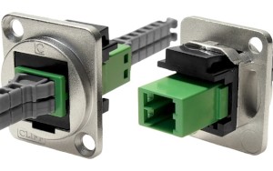 MMC 2-port optical fibre feedthrough socket