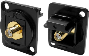 SMA female to female feedthrough socket