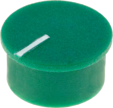 green cap with marker line