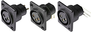 Female 3 Pin XLR sockets