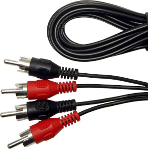 Dual phono lead in red and black FCR719911