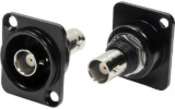 Insulated 50 ohm BNC feedthrough socket CP30125