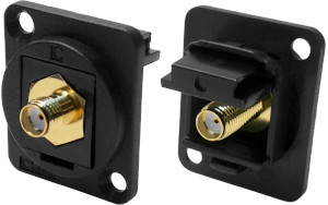 SMA female to female feedthrough socket