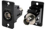 BNC 50 Ohm slim metal front mounting feedthrough connectors CP30367MB